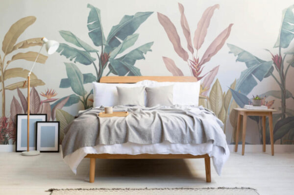 Papel pintado con plantas y flores Papel pintado con plantas y flores