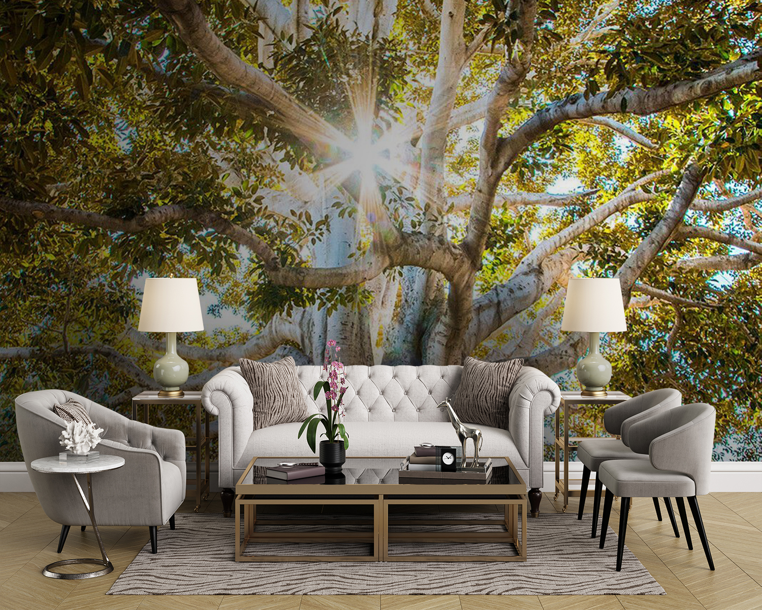 u01271pig43m - Árbol majestuoso bajo un sol radiante - tegory