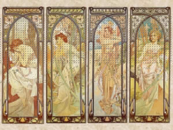 Grupo de mujeres en estilo art nouveau u02014p 600x450 - Grupo de mujeres en estilo art nouveau - tegory