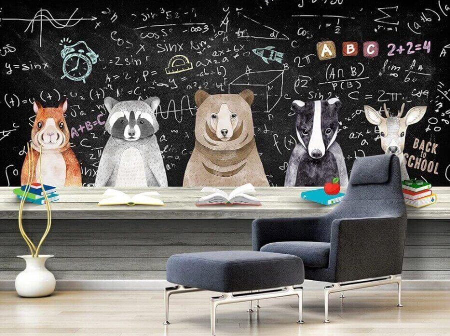 Mesa con animales