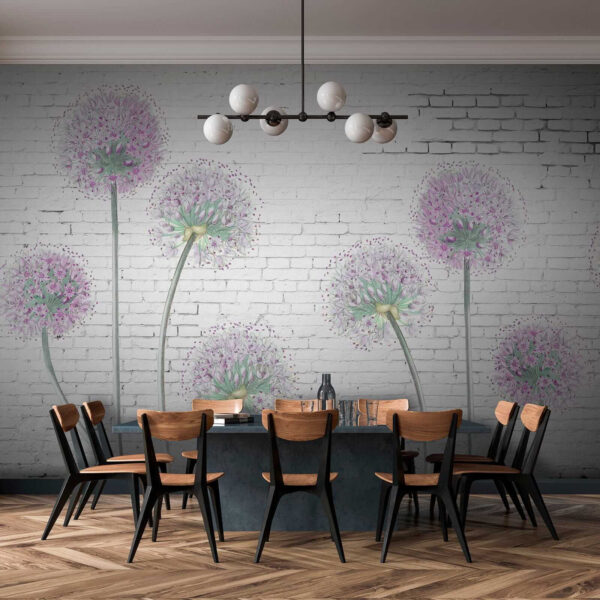 Pintura de flores moradas Pintura de flores moradas
