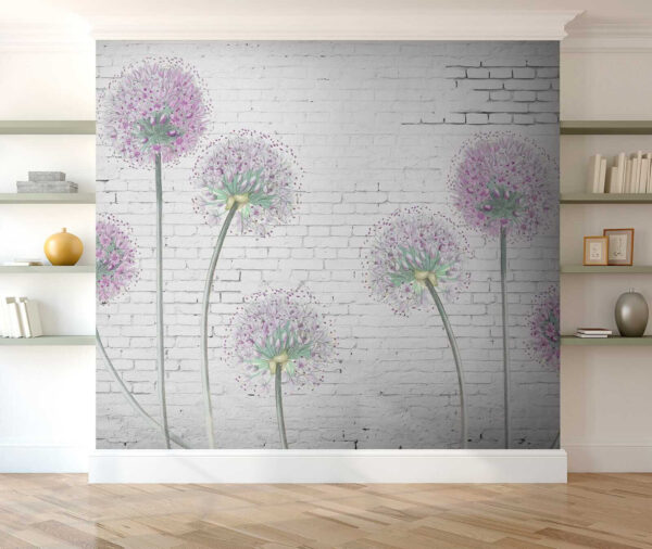 Pintura de flores moradas Pintura de flores moradas