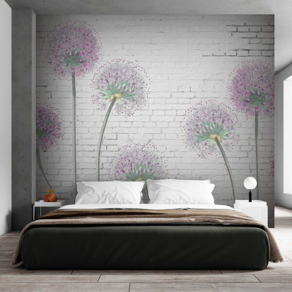 Pintura de flores moradas Pintura de flores moradas