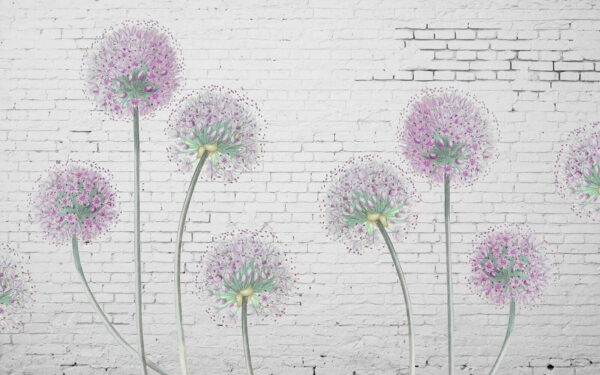 Pintura de flores moradas Pintura de flores moradas