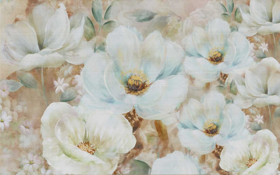 Delicadas flores en suaves tonos pastel