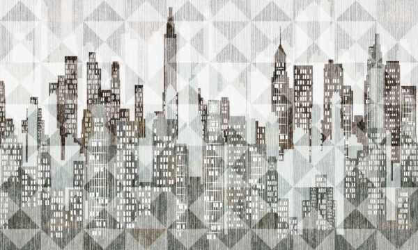 City skyline with many windows City skyline with many windows