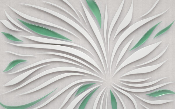Un diseño blanco y verde Un diseño blanco y verde