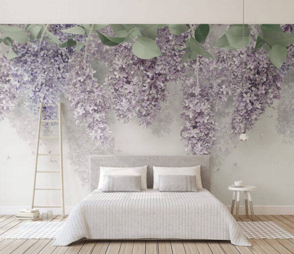 Manojo de flores moradas Manojo de flores moradas