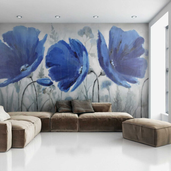 Pintura de flores azules Pintura de flores azules