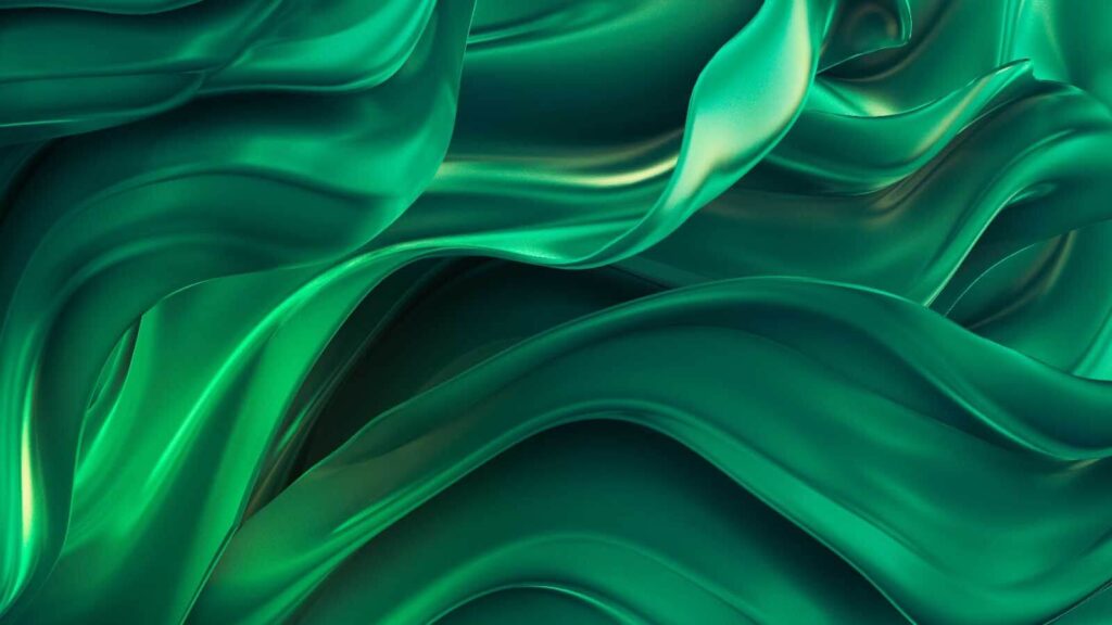 Tela verde con pliegues Tela verde con pliegues