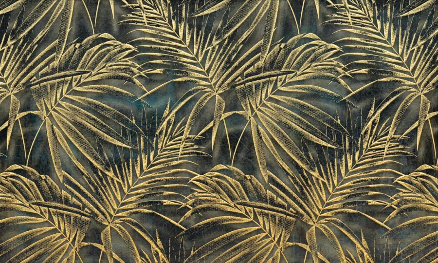 Exuberantes hojas tropicales en elegante diseño Exuberantes hojas tropicales en elegante diseño