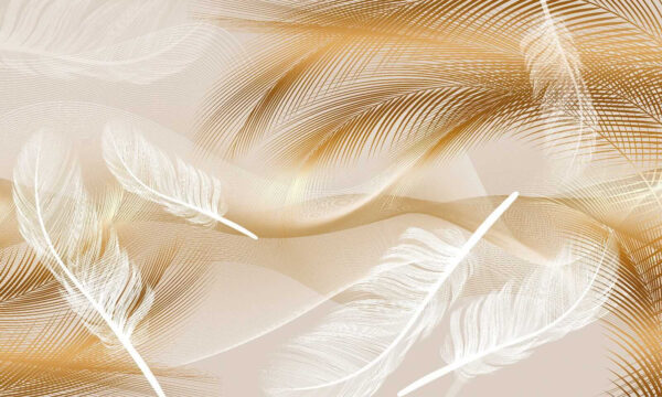 Elegantes plumas en suaves ondas. Elegantes plumas en suaves ondas.