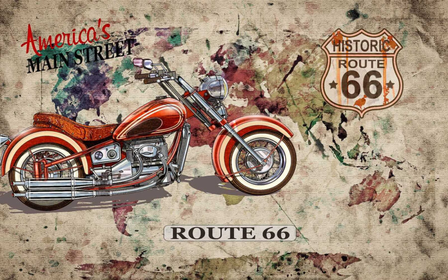 La moto en el mapa