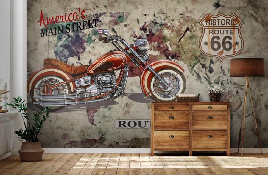 La moto en el mapa