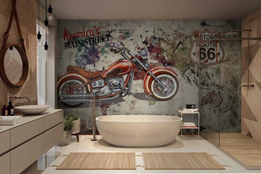 La moto en el mapa