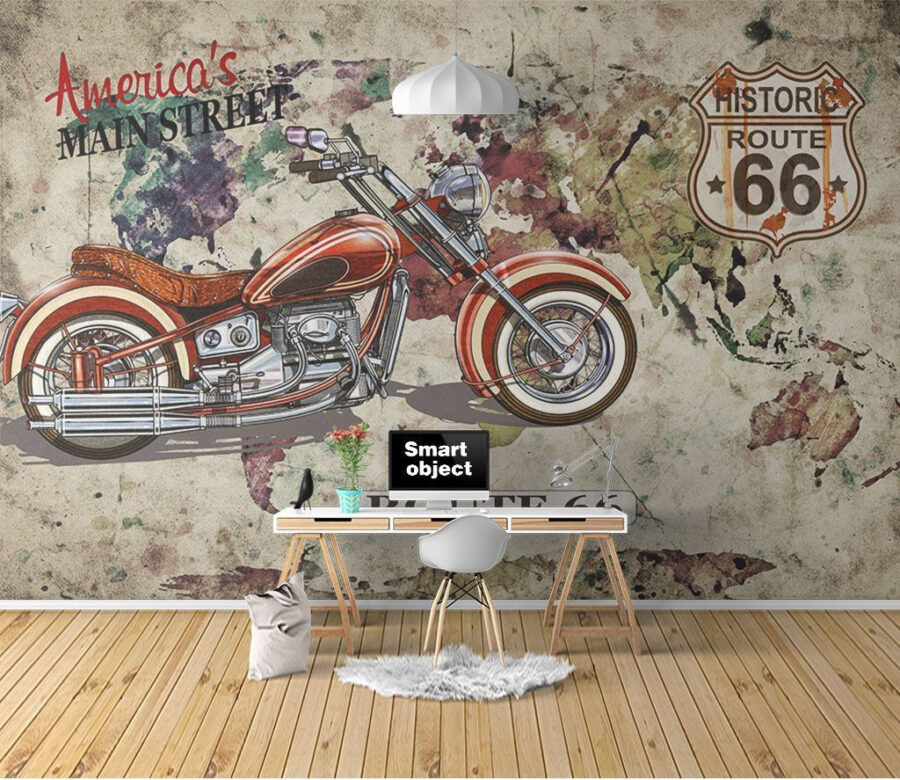 La moto en el mapa