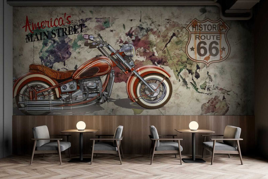 La moto en el mapa