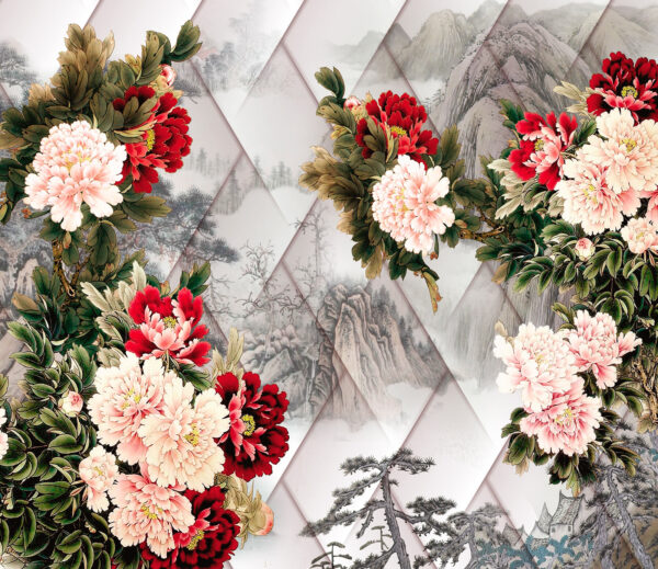 Grupo de flores sobre fondo blanco Grupo de flores sobre fondo blanco