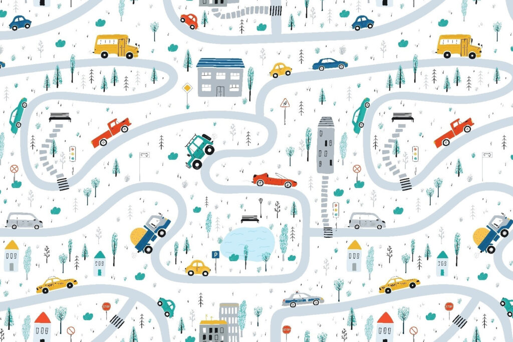 Mapa de coches y edificios Mapa de coches y edificios