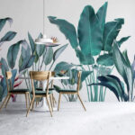 Fotomurales Grupo de hojas verdes