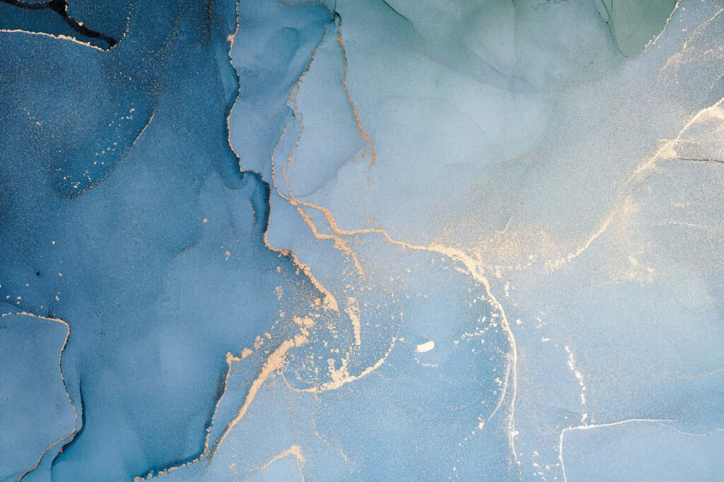 Arte azul con toques de ámbar Arte azul con toques de ámbar