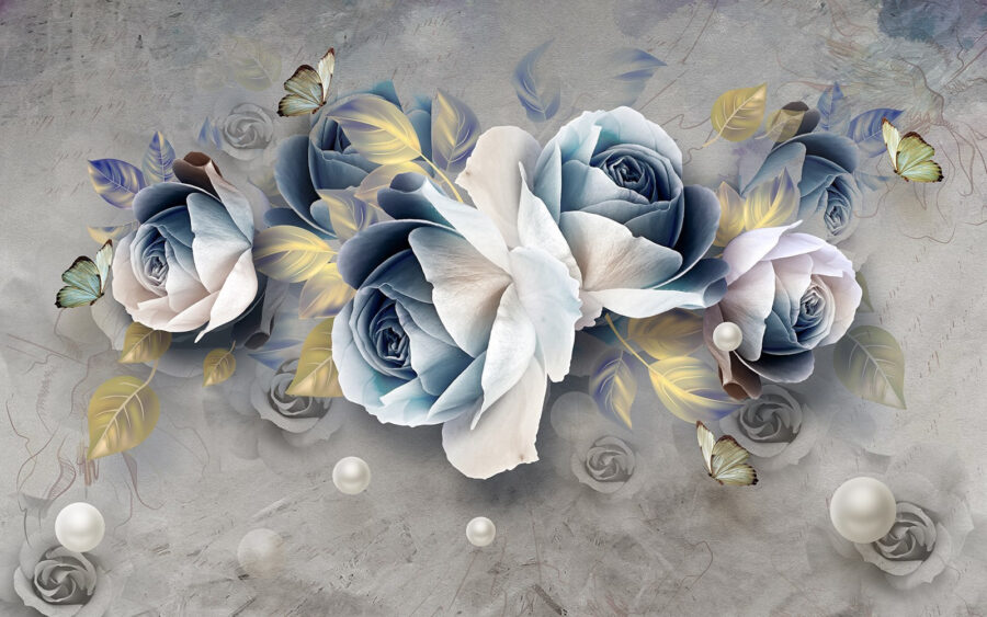 Delicadas flores de colores suaves