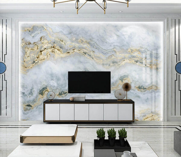 Fotomurales Fotomurales Ondas texturizadas en colores relajantes (SKU: u29856)