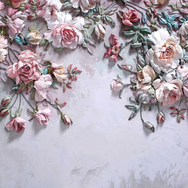 Delicadas flores sobre un lienzo suave Delicadas flores sobre un lienzo suave