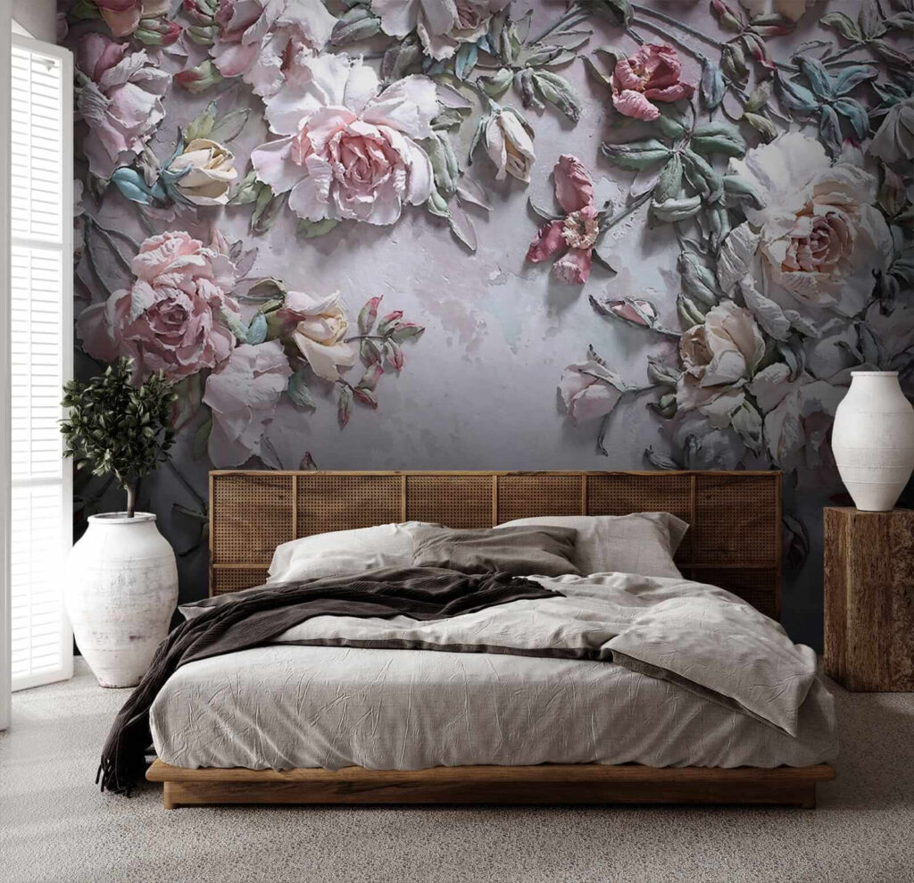 Delicate blooms on a soft canvas