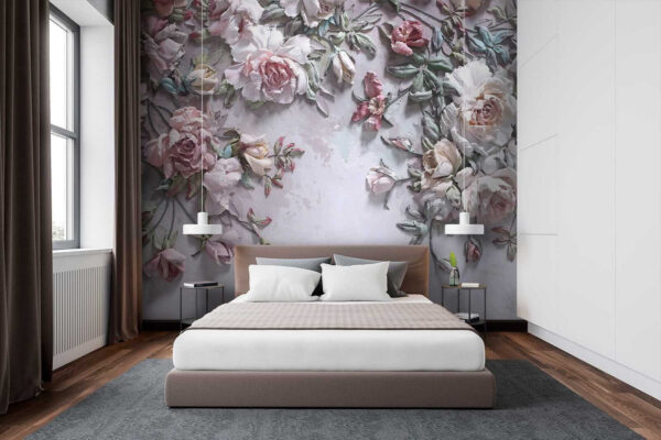 Delicadas flores sobre un lienzo suave Delicadas flores sobre un lienzo suave