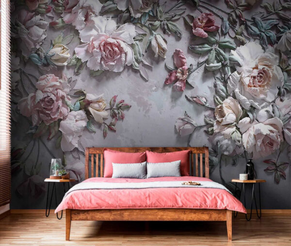 Delicadas flores sobre un lienzo suave Delicadas flores sobre un lienzo suave