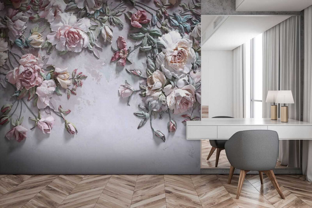 Delicate blooms on a soft canvas