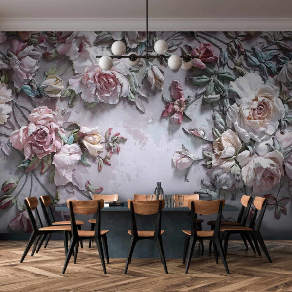 Delicadas flores sobre un lienzo suave Delicadas flores sobre un lienzo suave