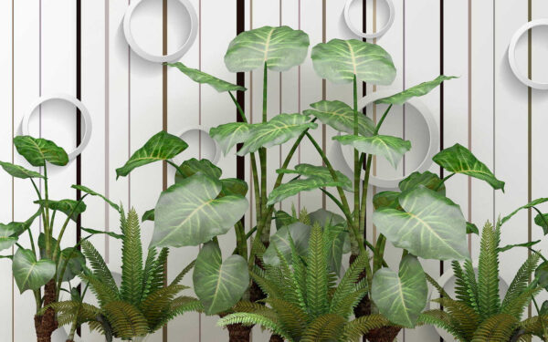 Planta con hojas verdes Planta con hojas verdes