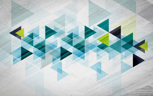 Blue and green triangles