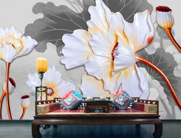 Fotomurales Fotomurales Pétalos en flor de colores suaves (SKU: u35569)