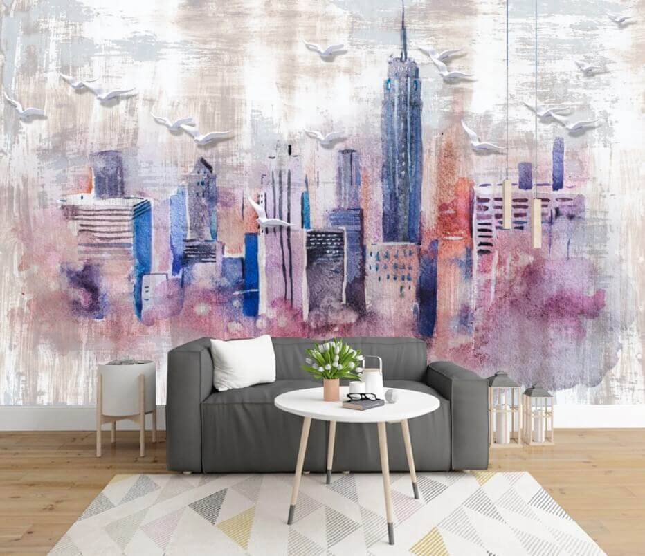 Acuarela de una ciudad u35695pig1m - Acuarela de una ciudad - tegory