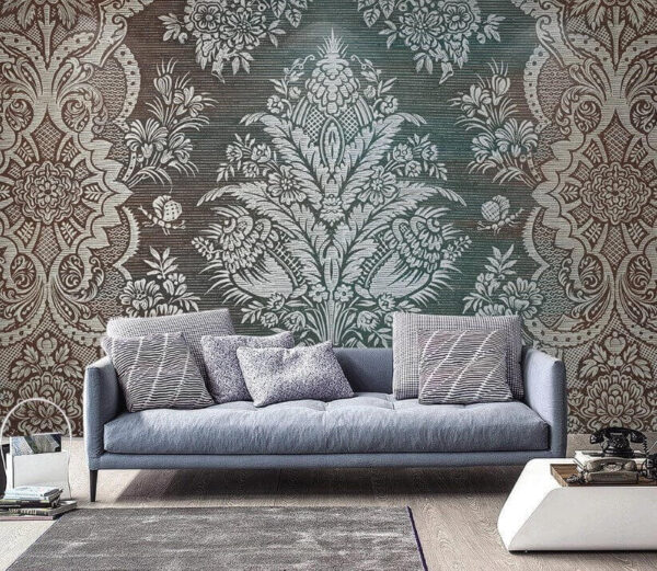 Fotomurales Fotomurales Intrincado diseño floral vintage (SKU: u43354)