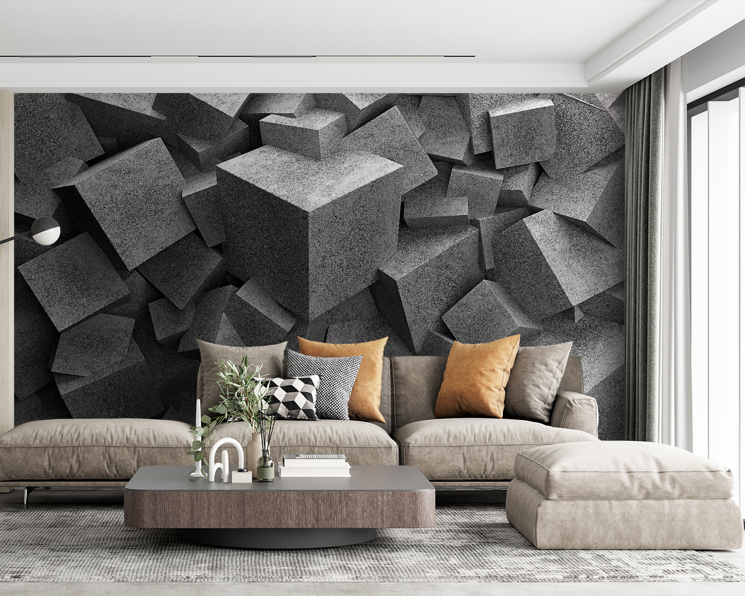 u45975pig63m - Pila de cubos grises - tegory