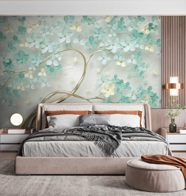 Árbol con flores y hojas Árbol con flores y hojas