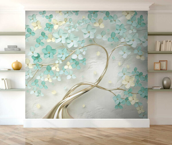 Árbol con flores y hojas Árbol con flores y hojas