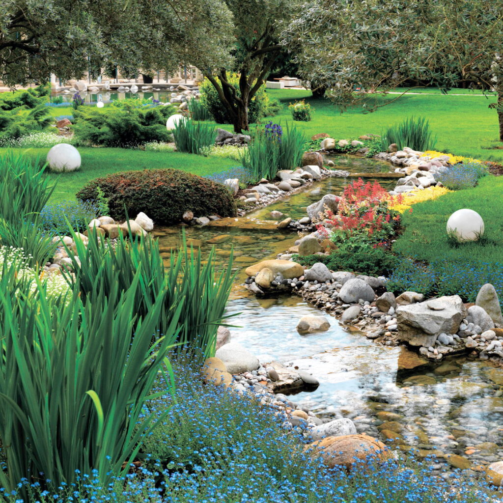 Arroyo que atraviesa un parque Arroyo que atraviesa un parque