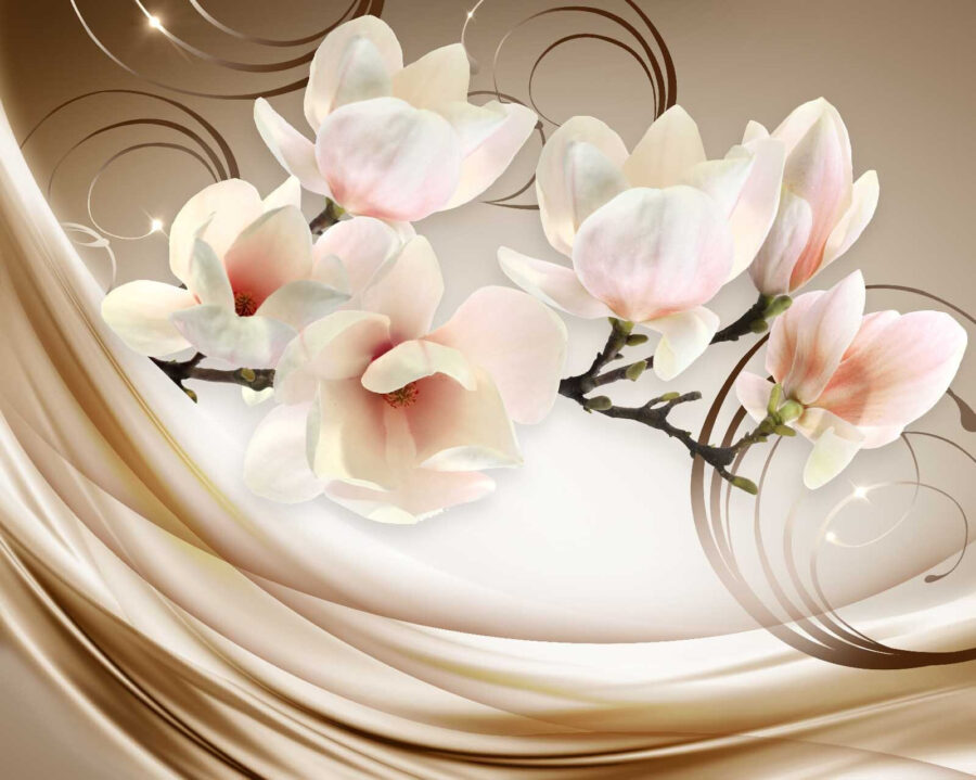 Delicadas flores en tonos suaves