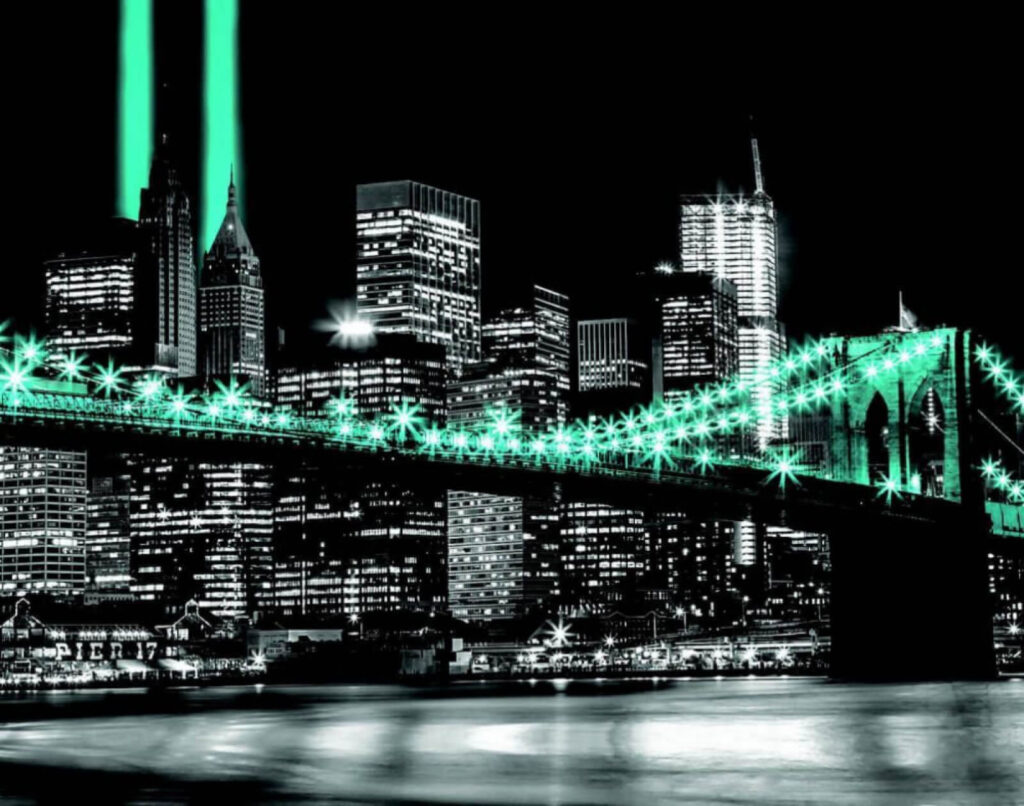 Puente con luces Puente con luces