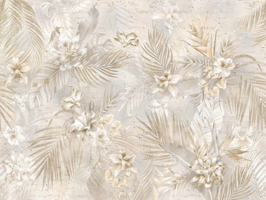 Elegante motivo floral en tonos suaves Elegante motivo floral en tonos suaves
