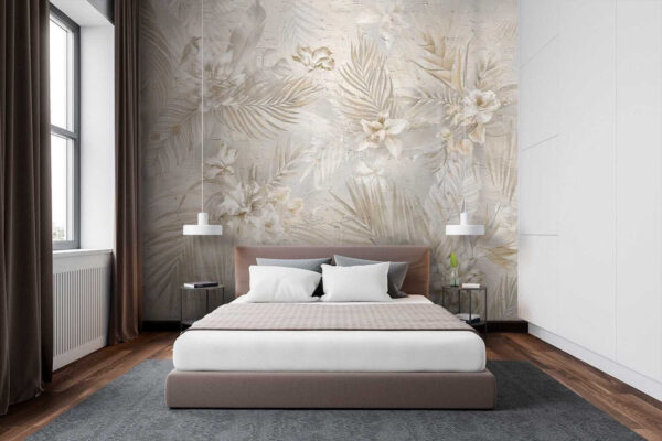 Elegante motivo floral en tonos suaves Elegante motivo floral en tonos suaves