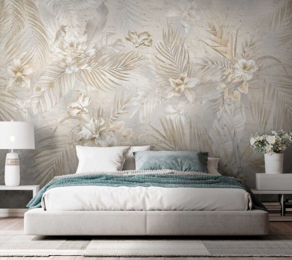 Elegante motivo floral en tonos suaves Elegante motivo floral en tonos suaves