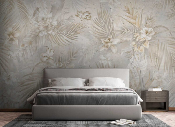 Elegante motivo floral en tonos suaves Elegante motivo floral en tonos suaves