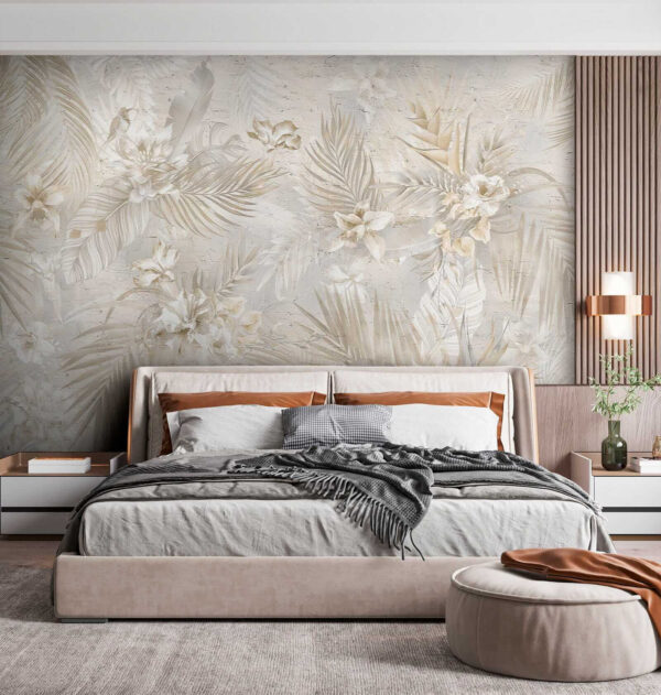 Elegante motivo floral en tonos suaves Elegante motivo floral en tonos suaves