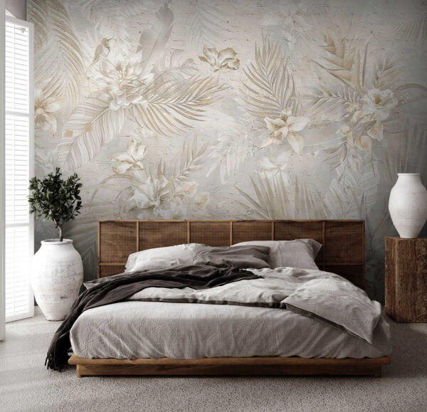 Elegante motivo floral en tonos suaves Elegante motivo floral en tonos suaves